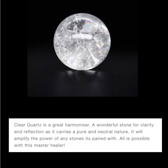 Crystal Quartz on a Stainless steel paperclip Chain - Picture 6 of 7